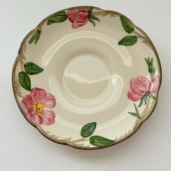 Set of 2 Vintage Franciscan Saucer Desert Rose Made In USA - Picture 4 of 8